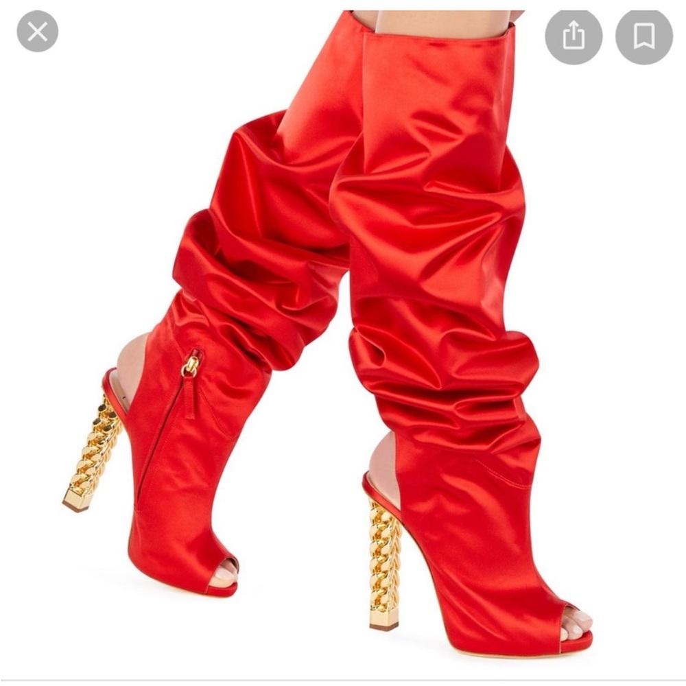 BRAND NEW AUTHENTIC Giuseppe zanotti satin boots